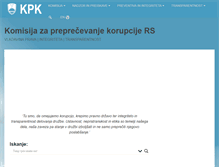 Tablet Screenshot of kpk-rs.si